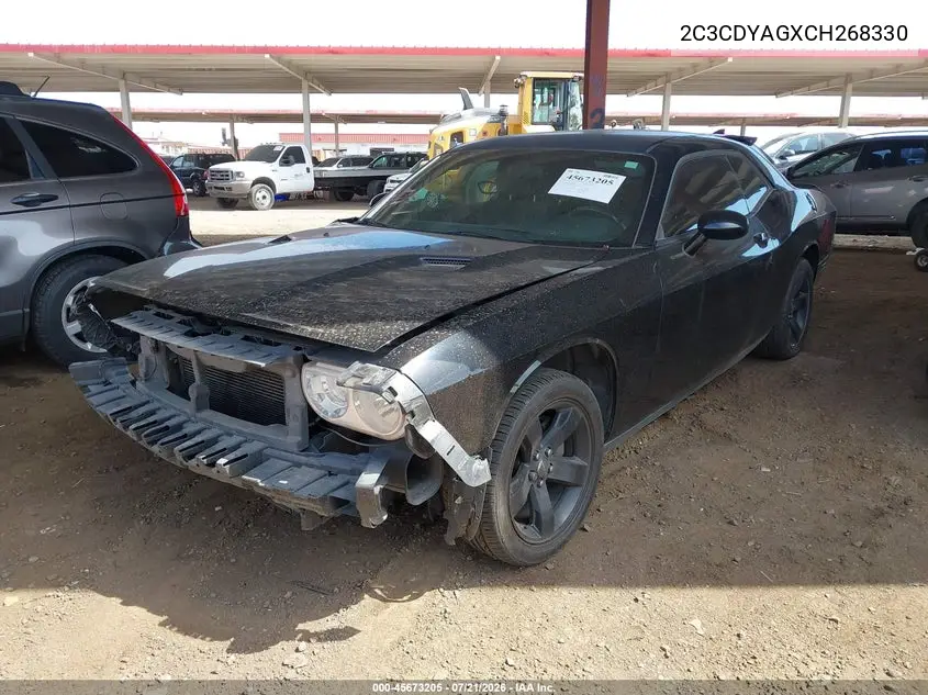2012 Dodge Challenger Sxt VIN: 2C3CDYAGXCH268330 Lot: 45673205