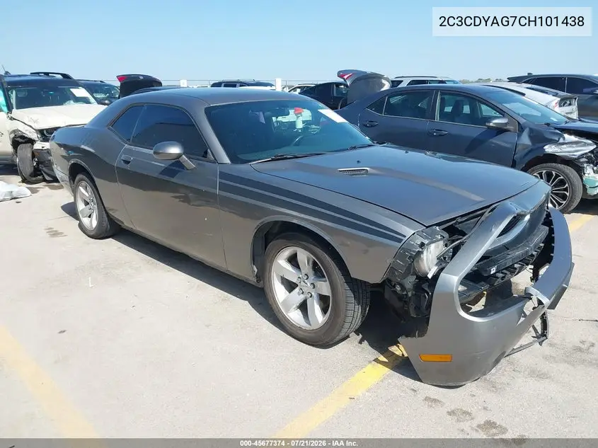 2012 Dodge Challenger Sxt VIN: 2C3CDYAG7CH101438 Lot: 45677374