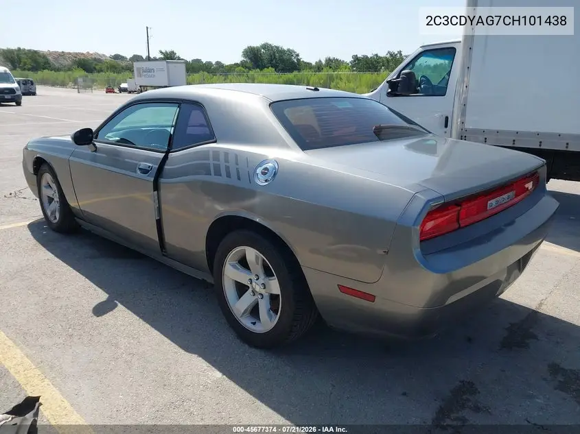 2012 Dodge Challenger Sxt VIN: 2C3CDYAG7CH101438 Lot: 45677374
