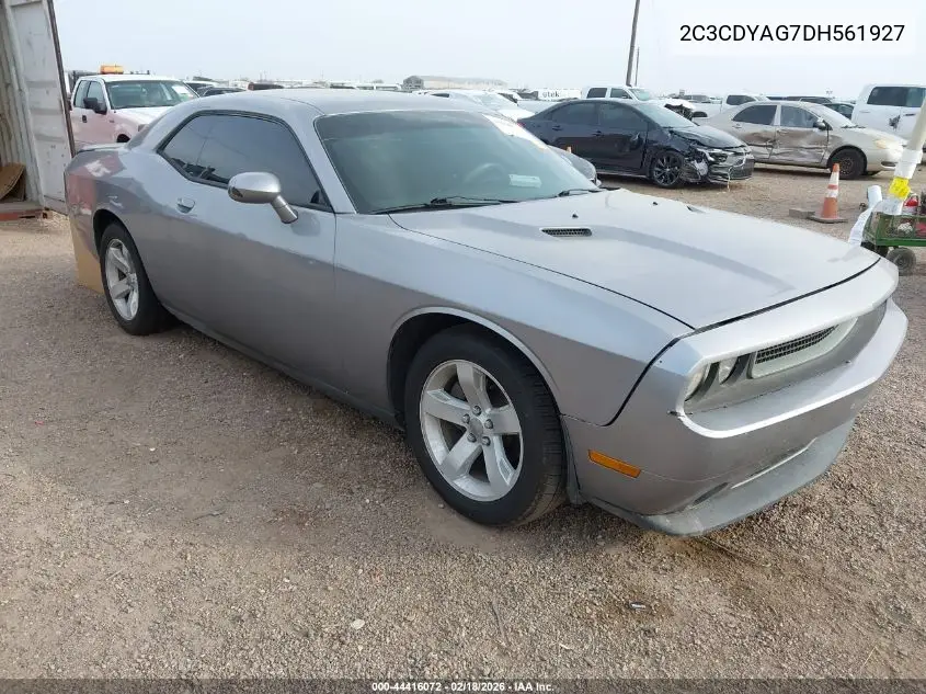 2C3CDYAG7DH561927 2013 Dodge Challenger Sxt