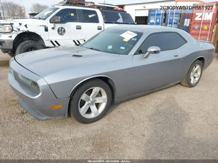 2C3CDYAG7DH561927 2013 Dodge Challenger Sxt