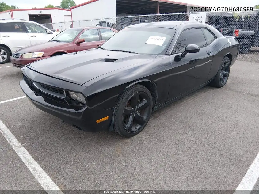 2013 Dodge Challenger Sxt VIN: 2C3CDYAG7DH686989 Lot: 45124438