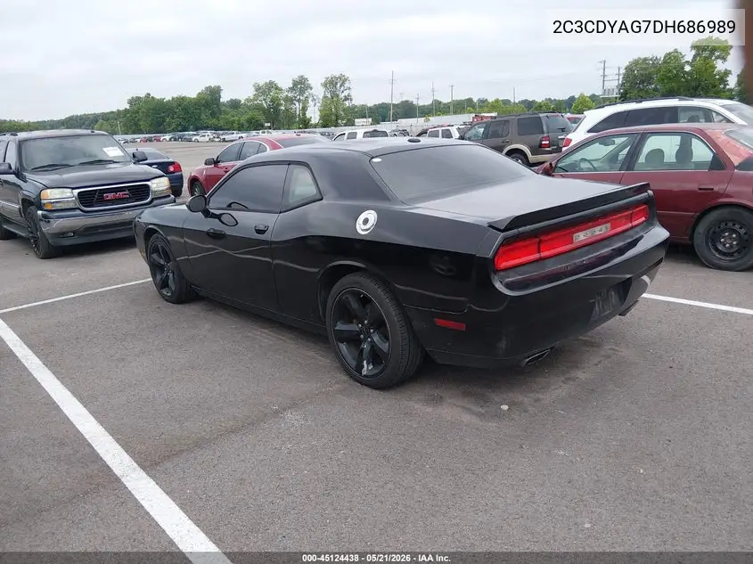 2013 Dodge Challenger Sxt VIN: 2C3CDYAG7DH686989 Lot: 45124438
