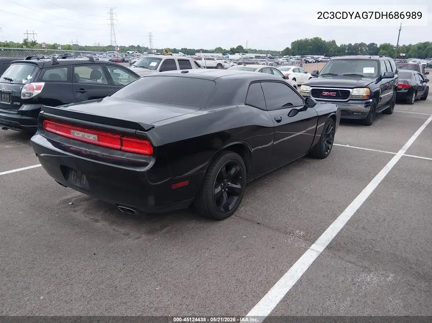 2013 Dodge Challenger Sxt VIN: 2C3CDYAG7DH686989 Lot: 45124438