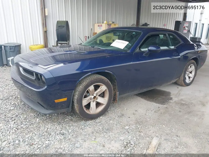 2013 Dodge Challenger Sxt Plus VIN: 2C3CDYAGODH695176 Lot: 45422913