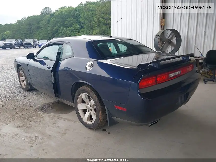 2013 Dodge Challenger Sxt Plus VIN: 2C3CDYAGODH695176 Lot: 45422913