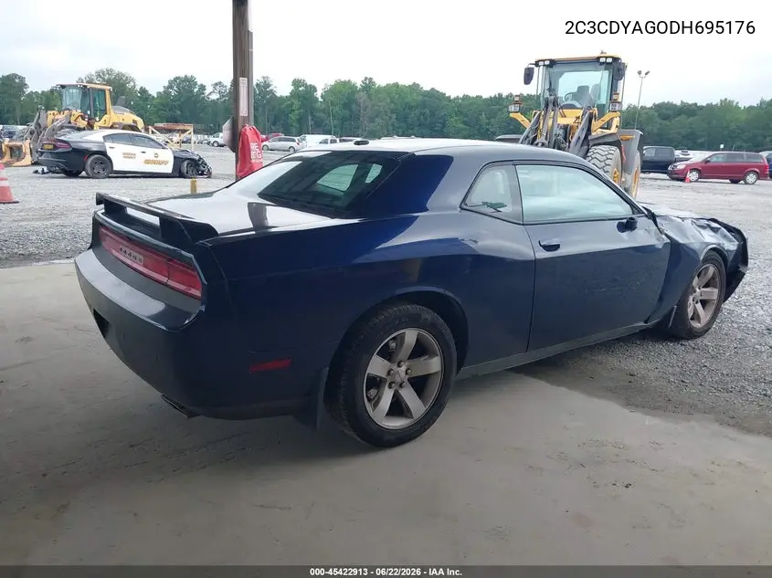 2013 Dodge Challenger Sxt Plus VIN: 2C3CDYAGODH695176 Lot: 45422913
