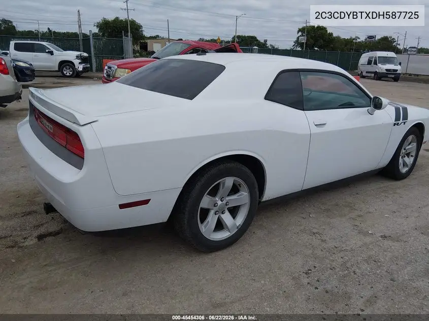 2013 Dodge Challenger R/T VIN: 2C3CDYBTXDH587725 Lot: 45454306