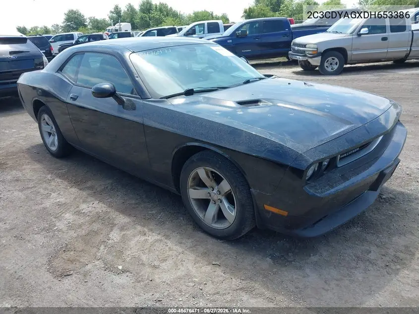2013 Dodge Challenger Sxt VIN: 2C3CDYAGXDH653386 Lot: 45476471