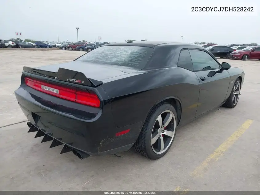 2013 Dodge Challenger Srt8 VIN: 2C3CDYCJ7DH528242 Lot: 45629035