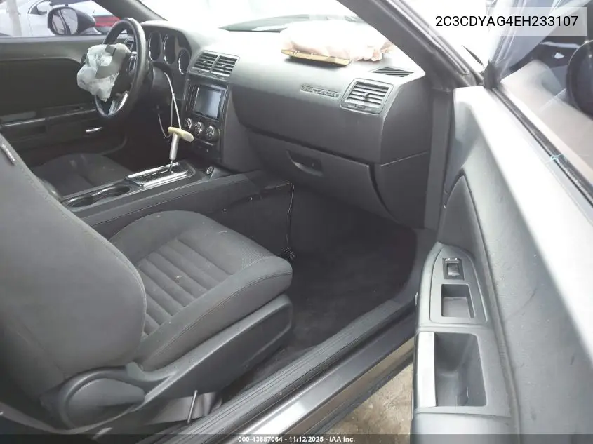 2C3CDYAG4EH233107 2014 Dodge Challenger Sxt