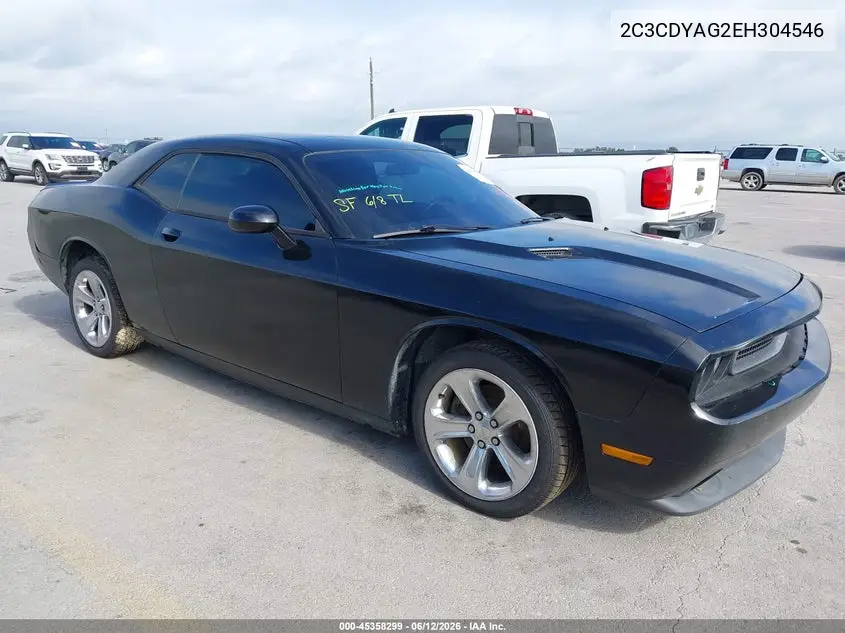 2014 Dodge Challenger Sxt VIN: 2C3CDYAG2EH304546 Lot: 45358299