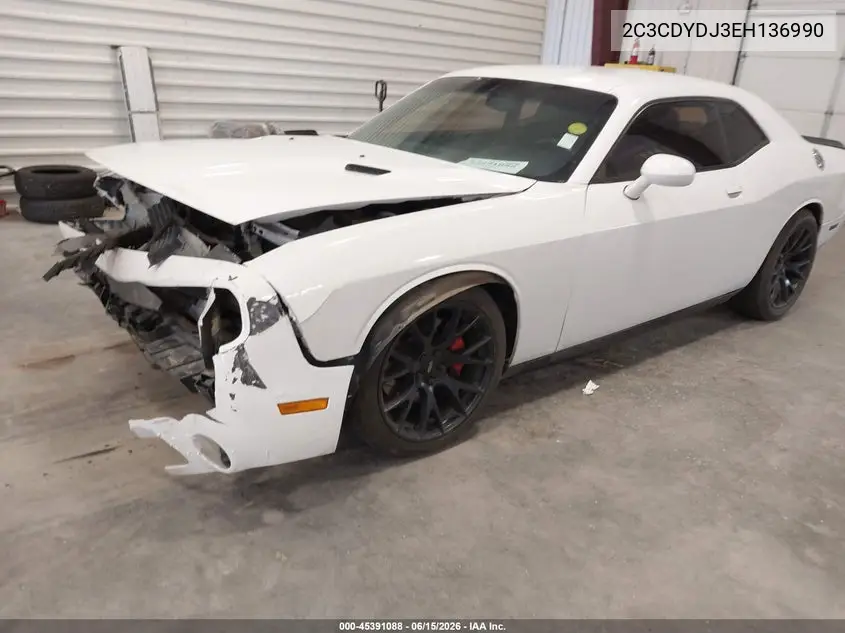 2014 Dodge Challenger Srt8 Core VIN: 2C3CDYDJ3EH136990 Lot: 45391088
