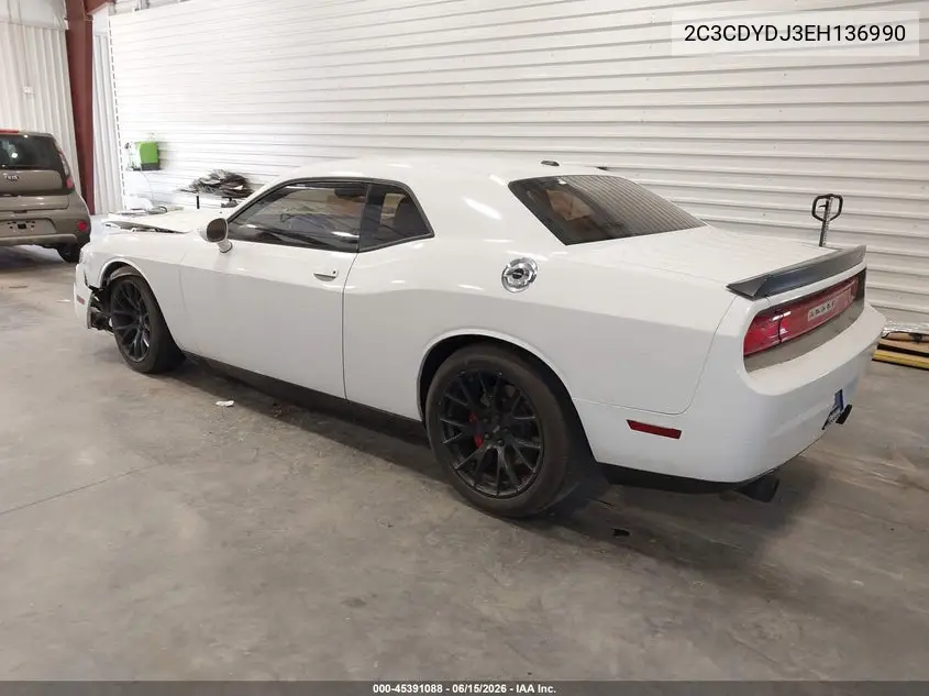 2014 Dodge Challenger Srt8 Core VIN: 2C3CDYDJ3EH136990 Lot: 45391088