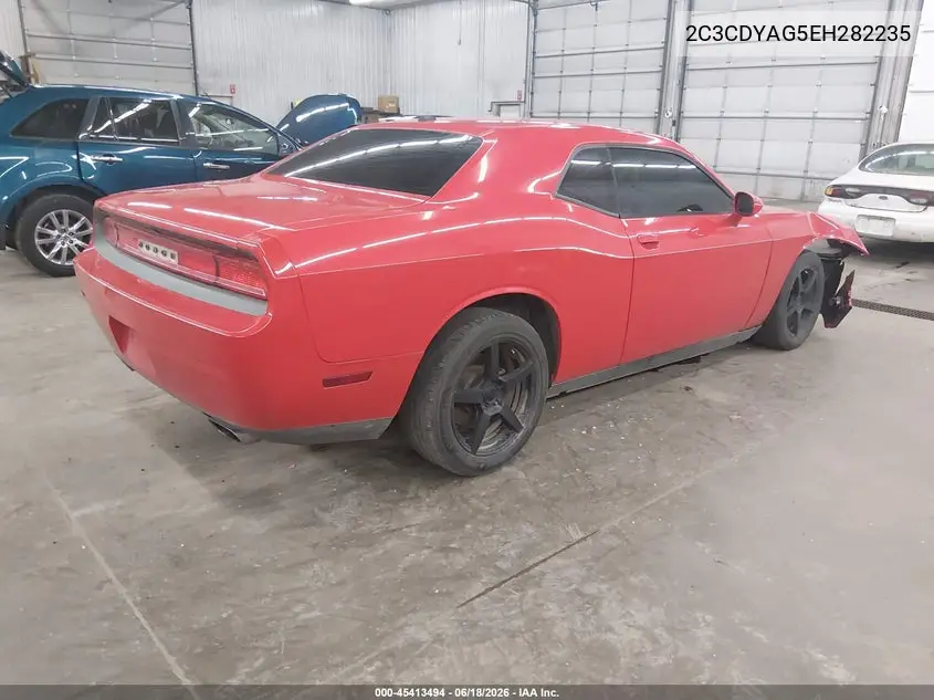 2014 Dodge Challenger Sxt VIN: 2C3CDYAG5EH282235 Lot: 45413494