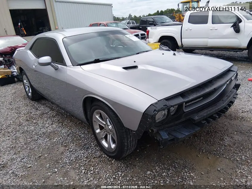 2014 Dodge Challenger Sxt VIN: 2C3CDYAGXEH311146 Lot: 45615976