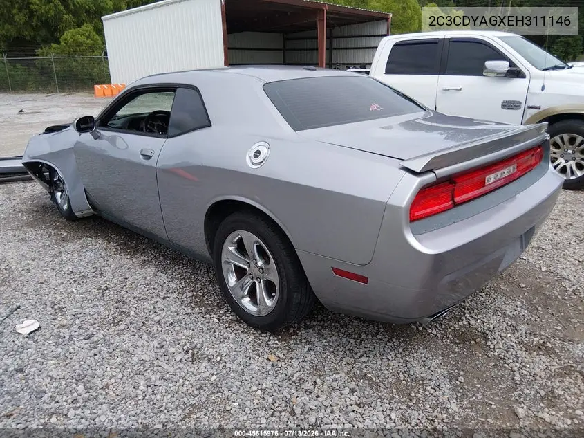 2014 Dodge Challenger Sxt VIN: 2C3CDYAGXEH311146 Lot: 45615976
