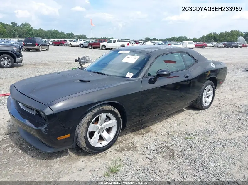 2014 Dodge Challenger Sxt VIN: 2C3CDYAG3EH233969 Lot: 45646044