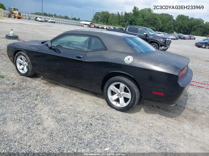 2014 Dodge Challenger Sxt VIN: 2C3CDYAG3EH233969 Lot: 45646044
