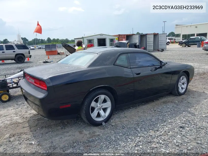 2014 Dodge Challenger Sxt VIN: 2C3CDYAG3EH233969 Lot: 45646044