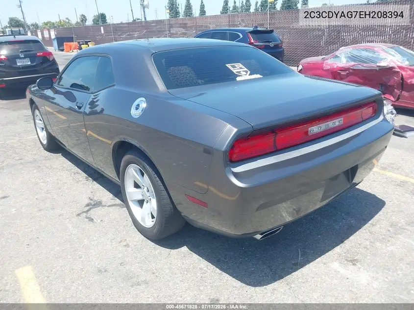 2014 Dodge Challenger Sxt VIN: 2C3CDYAG7EH208394 Lot: 45671828