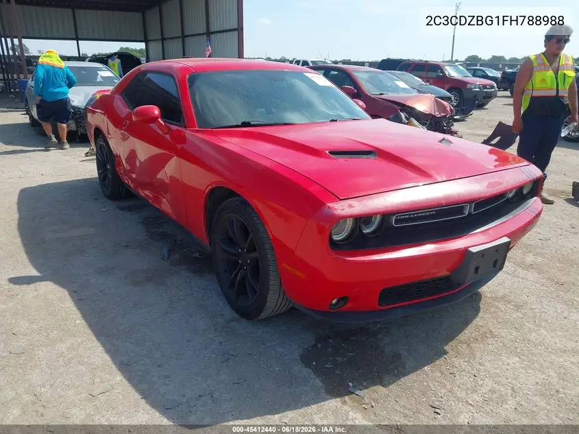 2015 Dodge Challenger Sxt Plus VIN: 2C3CDZBG1FH788988 Lot: 45412440