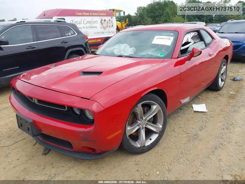 2015 Dodge Challenger Sxt VIN: 2C3CDZAGXFH737510 Lot: 45602558