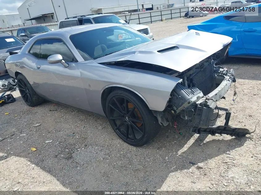 2016 Dodge Challenger Sxt VIN: 2C3CDZAG6GH254758 Lot: 45213964
