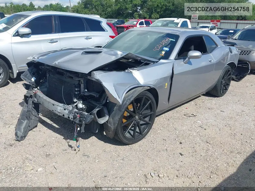 2016 Dodge Challenger Sxt VIN: 2C3CDZAG6GH254758 Lot: 45213964