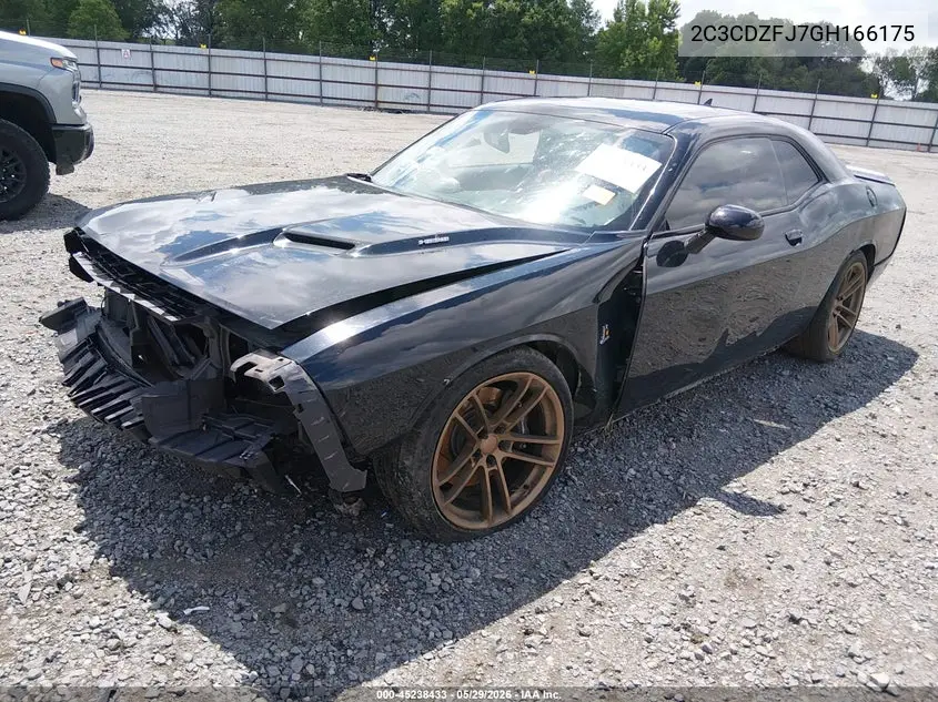 2016 Dodge Challenger R/T Scat Pack VIN: 2C3CDZFJ7GH166175 Lot: 45238433