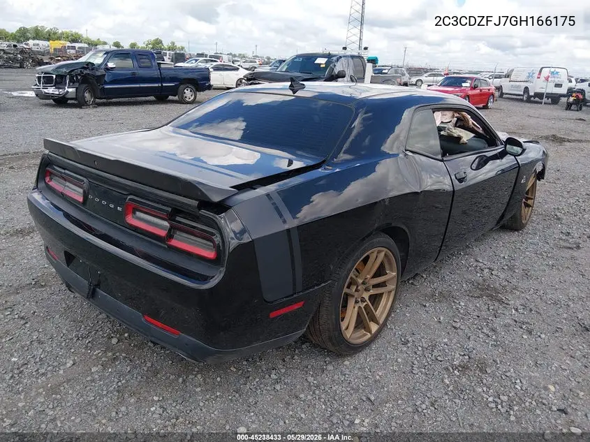 2016 Dodge Challenger R/T Scat Pack VIN: 2C3CDZFJ7GH166175 Lot: 45238433