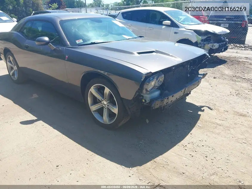 2016 Dodge Challenger Sxt VIN: 2C3CDZAG0GH166269 Lot: 45335450