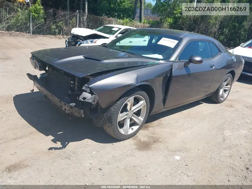 2016 Dodge Challenger Sxt VIN: 2C3CDZAG0GH166269 Lot: 45335450