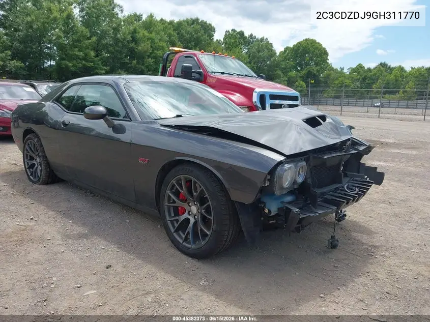 2016 Dodge Challenger Srt 392 VIN: 2C3CDZDJ9GH311770 Lot: 45382373