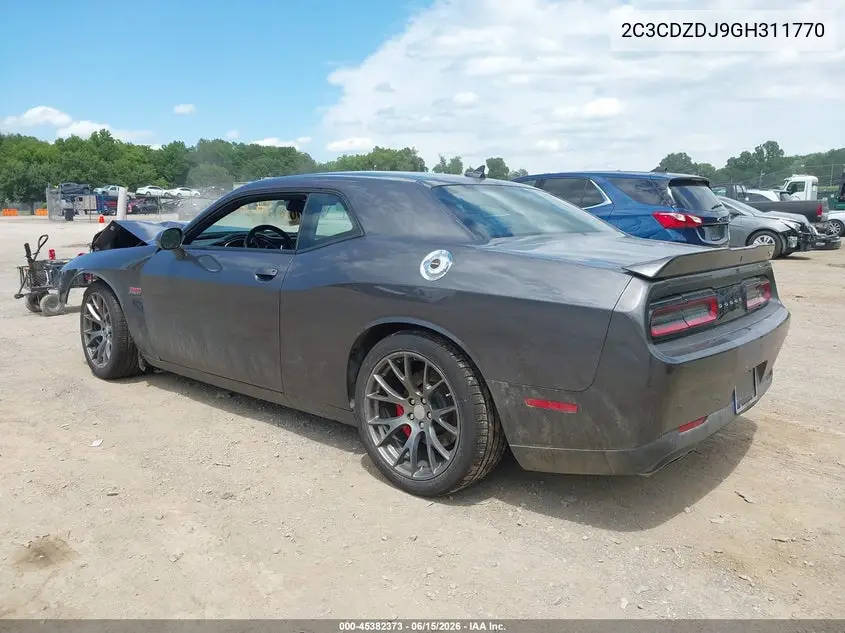 2016 Dodge Challenger Srt 392 VIN: 2C3CDZDJ9GH311770 Lot: 45382373