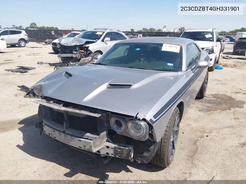 2016 Dodge Challenger R/T VIN: 2C3CDZBT4GH331901 Lot: 45500741