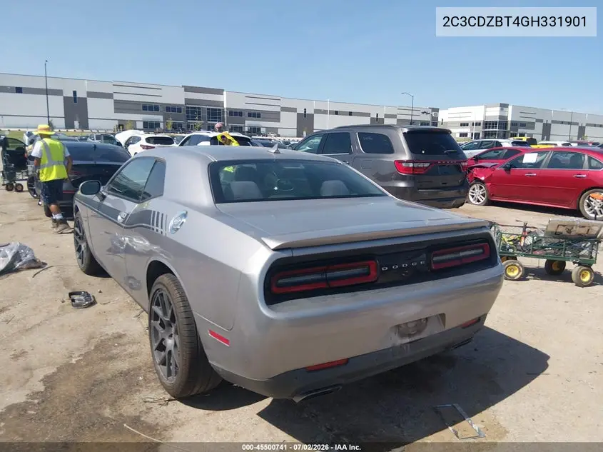 2016 Dodge Challenger R/T VIN: 2C3CDZBT4GH331901 Lot: 45500741