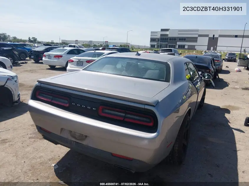 2016 Dodge Challenger R/T VIN: 2C3CDZBT4GH331901 Lot: 45500741