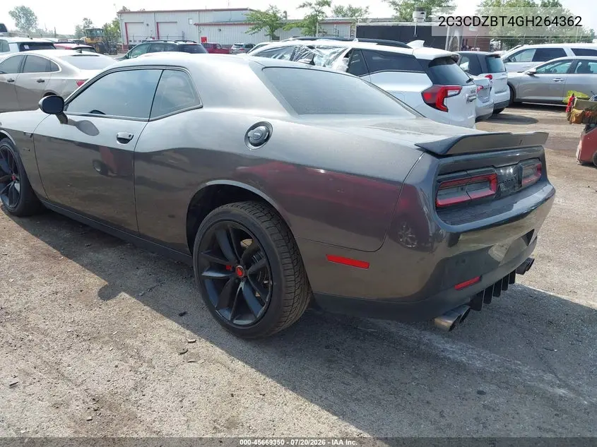 2016 Dodge Challenger R/T Plus VIN: 2C3CDZBT4GH264362 Lot: 45669350