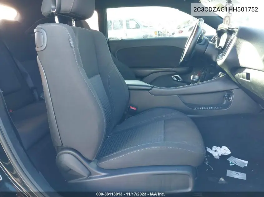 2C3CDZAG1HH501752 2017 Dodge Challenger Sxt