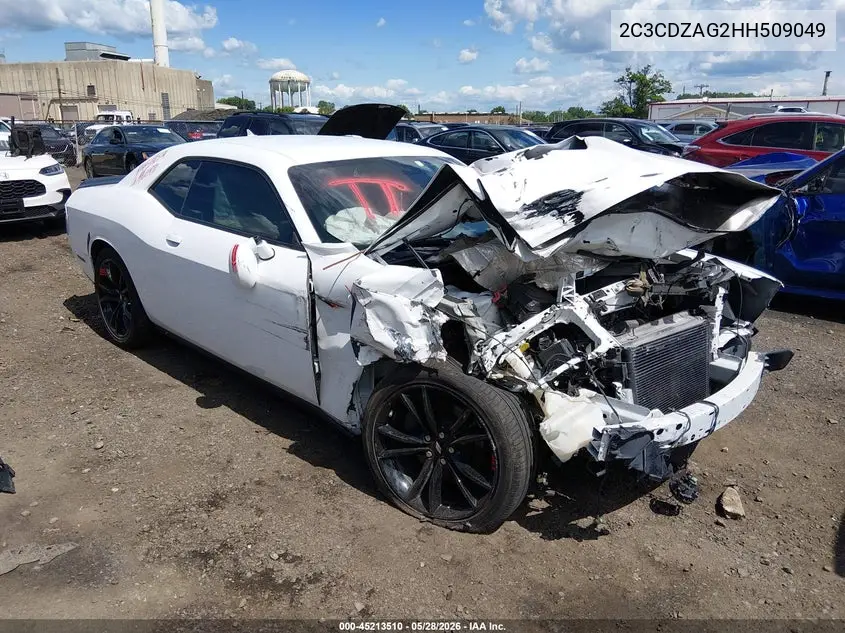 2017 Dodge Challenger Sxt Plus VIN: 2C3CDZAG2HH509049 Lot: 45213510