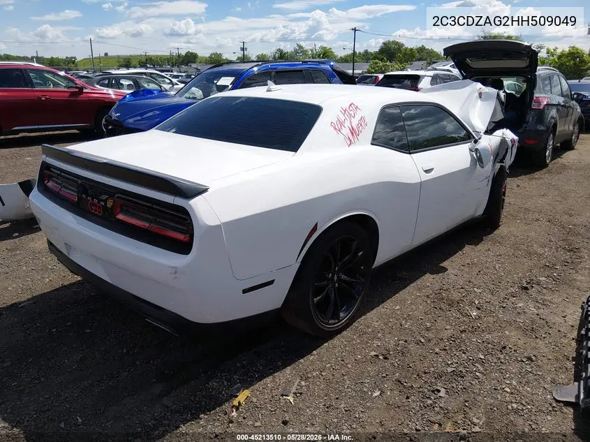 2017 Dodge Challenger Sxt Plus VIN: 2C3CDZAG2HH509049 Lot: 45213510