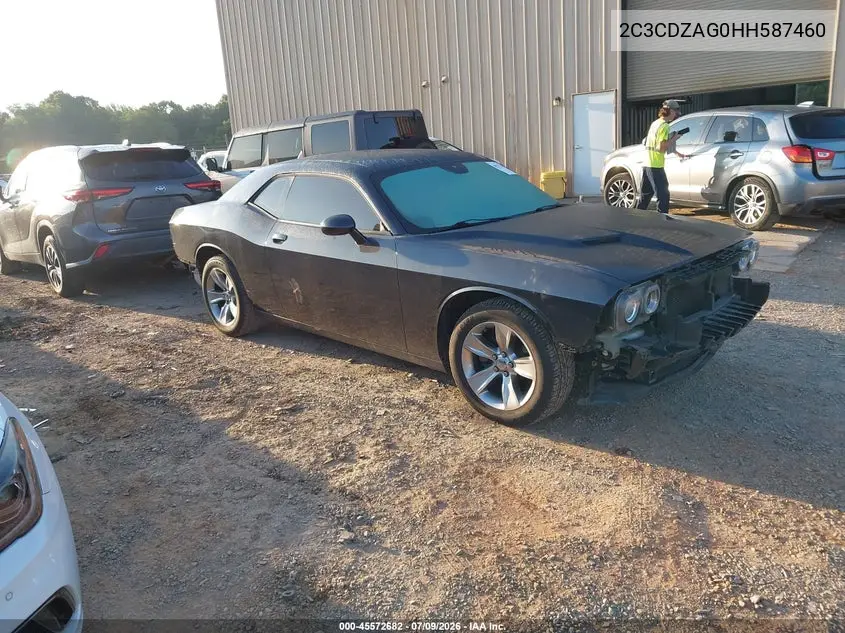 2017 Dodge Challenger Sxt VIN: 2C3CDZAG0HH587460 Lot: 45572682