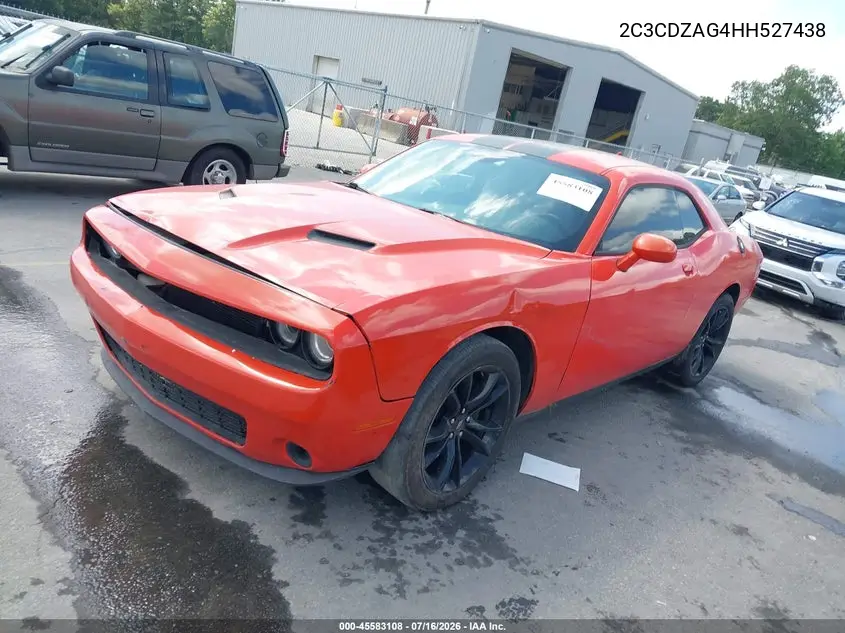 2017 Dodge Challenger Sxt Plus VIN: 2C3CDZAG4HH527438 Lot: 45583108