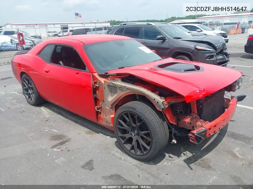 2017 Dodge Challenger 392 Hemi Scat Pack Shaker VIN: 2C3CDZFJ8HH514647 Lot: 45650712