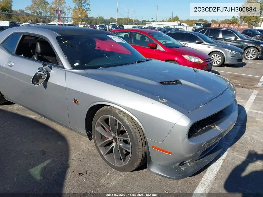2C3CDZFJ7JH300884 2018 Dodge Challenger R/T Scat Pack