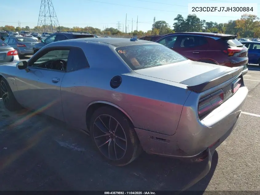 2C3CDZFJ7JH300884 2018 Dodge Challenger R/T Scat Pack