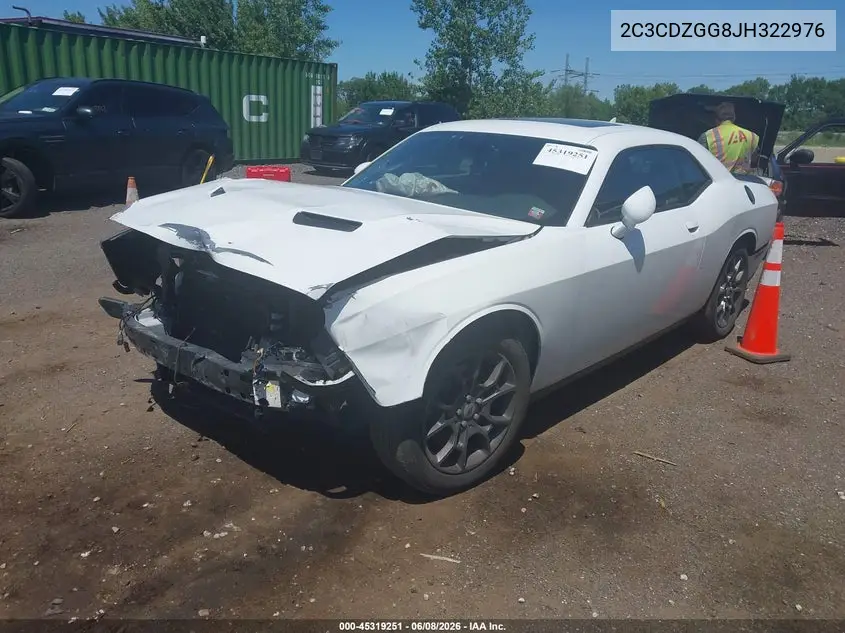 2018 Dodge Challenger Gt Awd VIN: 2C3CDZGG8JH322976 Lot: 45319251