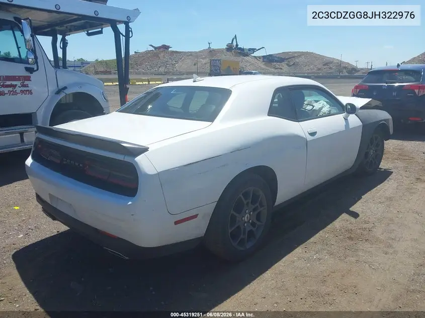 2018 Dodge Challenger Gt Awd VIN: 2C3CDZGG8JH322976 Lot: 45319251