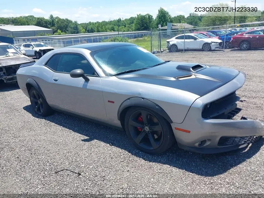 2018 Dodge Challenger R/T VIN: 2C3CDZBT7JH223330 Lot: 45386243